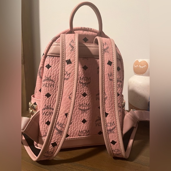 NWT MCM Pink Mini Backpack - Picture 3 of 7